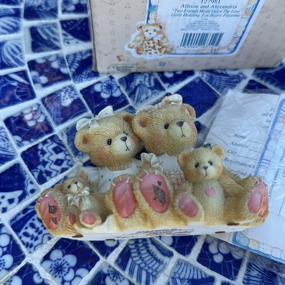 Cherished Teddies Allison and Alexandria Two Friends Mean Twice The Love 127981 - Picture 5 of 5